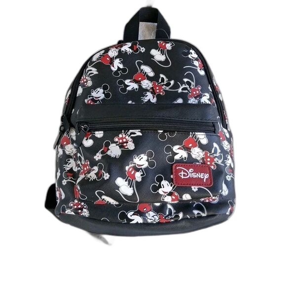 Disney Bioworld Mickey and Minnie Mouse Mini Backpack Black NWT *** - Picture 12 of 13